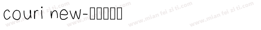 couri new字体转换